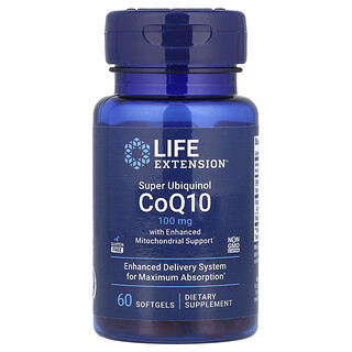 Life Extension - קו-אנזים Q10 משופר 100 מ"ג - 60 כמוסות