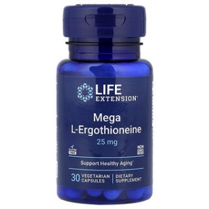 Mega L-Ergothioneine Life Extension - 30 כמוסות צמחוניות