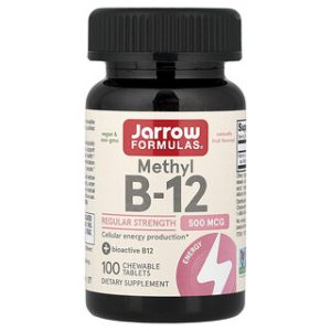 Methyl B-12 Jarrow - סוכריות מציצה בטעם פירות - 100 טבליות