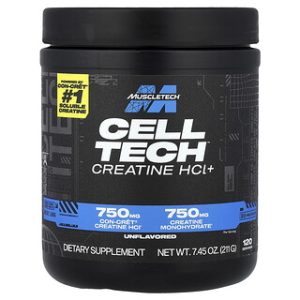 MuscleTech Cell Tech HCL - קריאטין ללא טעם - 211 גרם