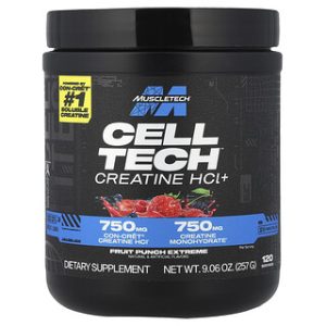 MuscleTech Cell Tech HCL+ - קריאטין לשיפור ביצועים - פאנץ'