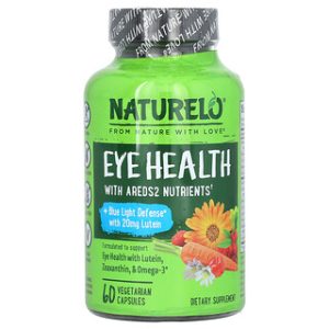 NATURELO Eye Health - תוסף עיניים טבעוני - 60 כמוסות