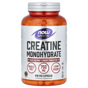 NOW Creatine Monohydrate 750 מ"ג - 240 כמוסות
