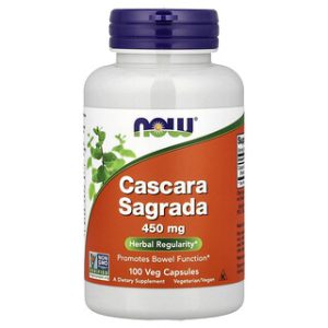 NOW Foods Cascara Sagrada 450 מ"ג - 100 כמוסות צמחיות