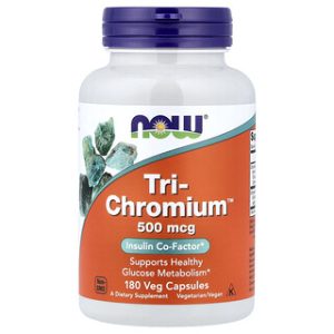 NOW Foods Tri-Chromium 180 כמוסות - תוסף כרום חיוני
