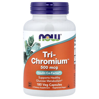NOW Foods Tri-Chromium 180 כמוסות - תוסף כרום חיוני