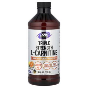 NOW Sports L-Carnitine טריפל-סטרונג בטעם הדרים