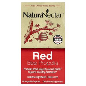 NaturaNectar Red Bee Propolis - 60 כמוסות צמחיות