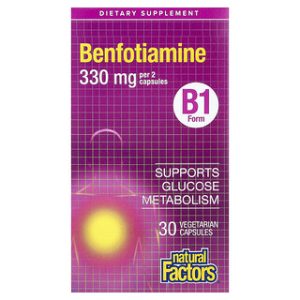 Natural Factors Benfotiamine 165 מ"ג - 30 כמוסות צמחוניות