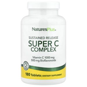 NaturesPlus Super C Complex - שחרור מושהה - 180 טבליות