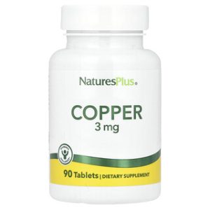 NaturesPlus נחושת 3 מ"ג - 90 טבליות - תוסף תזונה