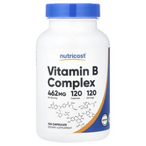 Nutricost B Complex - ויטמין B מובחר 120 כמוסות