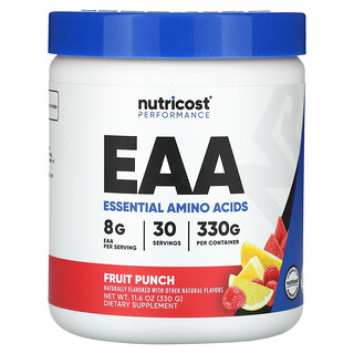 Nutricost EAA פרו פאנץ - 330 גרם - שיפור ביצועים