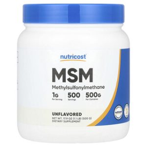 Nutricost MSM 500g - תוסף תזונה לשיפור גמישות