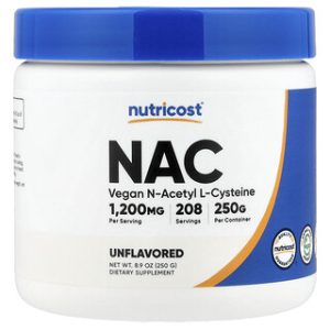 Nutricost NAC 250 גרם - נוגד חמצון ללא טעם
