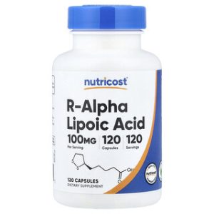 Nutricost R-ALA 100 מ"ג - 120 כמוסות - נוגד חמצון