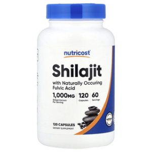 Nutricost Shilajit 120 כמוסות - תוסף תזונה טבעי