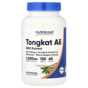 Nutricost Tongkat Ali 120 כמוסות - תוסף טבעי לגברים