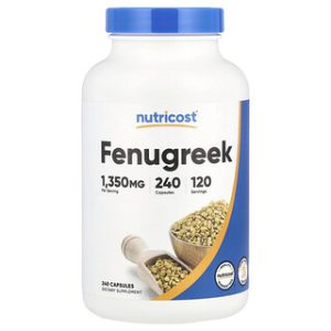 Nutricost חילבה 240 כמוסות - תוסף תזונה טבעי