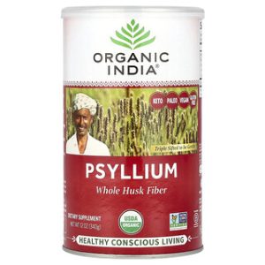 Organic India - פסיליום שלם - סיבים תזונתיים 340 גרם