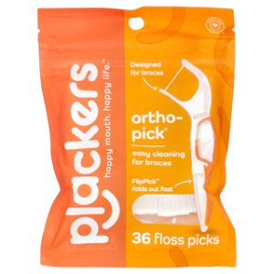 Plackers Orthopick - קיסמי חוט דנטלי 36 יחידות