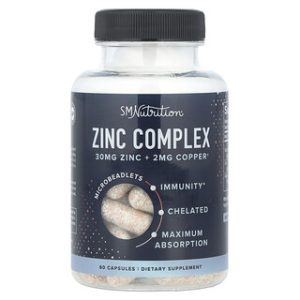 SMNutrition - Zinc Complex 60 כמוסות - תוסף אבץ