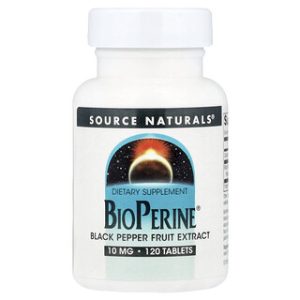 Source Naturals BioPerine 10 מ"ג - 120 טבליות לשיפור ספיגה