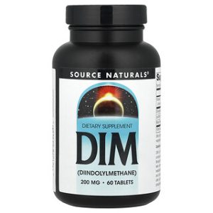 Source Naturals DIM - תוסף תזונה לתמיכה הורמונלית