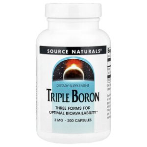Source Naturals Triple Boron 3 מ"ג - 200 כמוסות