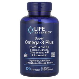 Super Omega-3 Plus Life Extension - 120 כמוסות רכות
