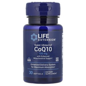 Super Ubiquinol CoQ10 100 מ"ג - תמיכה מיטוכונדריאלית