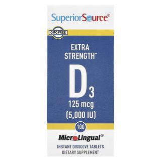 Superior Source D3 5000IU - ויטמין D3 מומס מהר