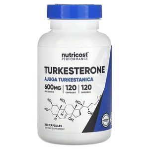 Turkesterone Nutricost 600 מ"ג - 120 כמוסות לביצועים