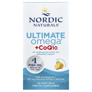 אומגה 3 + CoQ10 לימון - Nordic Naturals - 60 כמוסות