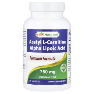 אצטיל L-קרניטין ALA - 120 כמוסות , Best Naturals