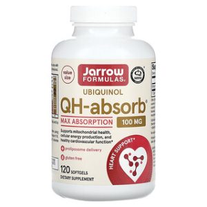 ג'ארו פורמולס Ubiquinol 100 מ"ג - סופגנות מקסימלית 120 כמוסות
