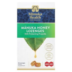 דבש מנוקה Manuka Health MGO 400+ לחיזוק הגרון - 15 יח'