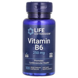 ויטמין B6 Life Extension - 250 מ"ג - 100 כמוסות