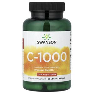 ויטמין C 1000 מ"ג , 90 כמוסות טבעוניות Swanson