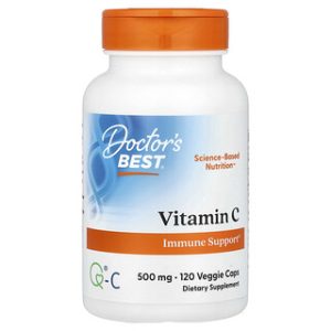 ויטמין C 500 מ"ג - Doctors Best - 120 כמוסות צמחיות