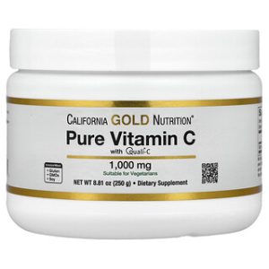 ויטמין C טהור - California Gold Nutrition , 250 גרם