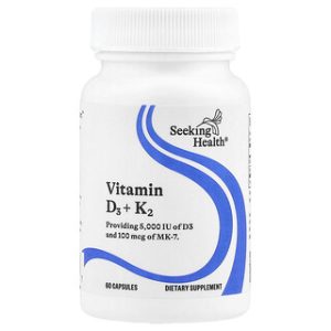 ויטמין D3+K2 Seeking Health - 60 כמוסות - בריאות אופטימלית