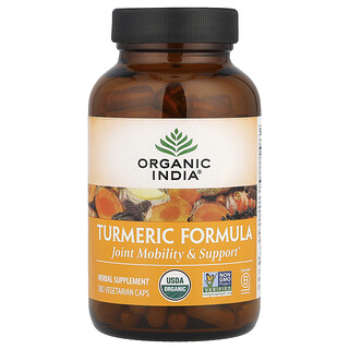כורכום אורגני Organic India - 180 כמוסות צמחוניות