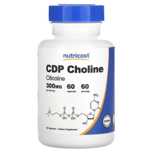 כמוסות סיטיכולין 300 מ"ג , Nutricost - CDP Choline