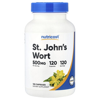 כמוסות פרע - Nutricost סנט ג'ון וורט 500 מ"ג