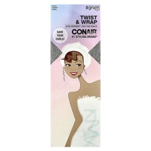 מגבת שיער חולצה Conair Twist & Wrap - מגבת אחת