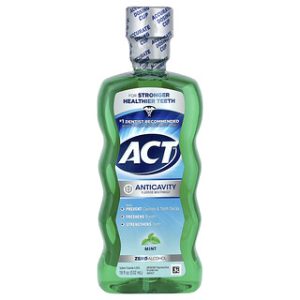 מי פה ACT ללא אלכוהול- מנטה - 532 מ"ל - למניעת עששת