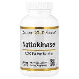 נטוקינאז 2000FU , California Gold Nutrition - 180 כמוסות