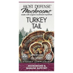 פטריות Host Defense Turkey Tail - 120 כמוסות - בריאות