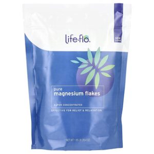 פתיתי מגנזיום טהור Life-flo - 1.65 ליברות להרפיה